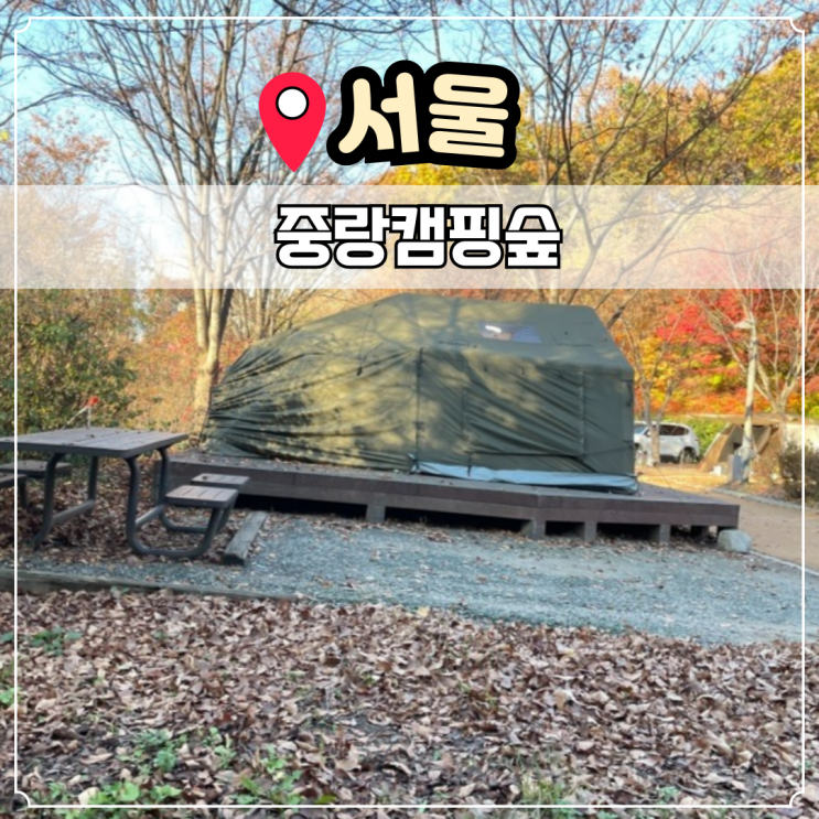  서울 중랑캠핑숲 12월 운영 종료 이지캠핑 캠핑장 예약