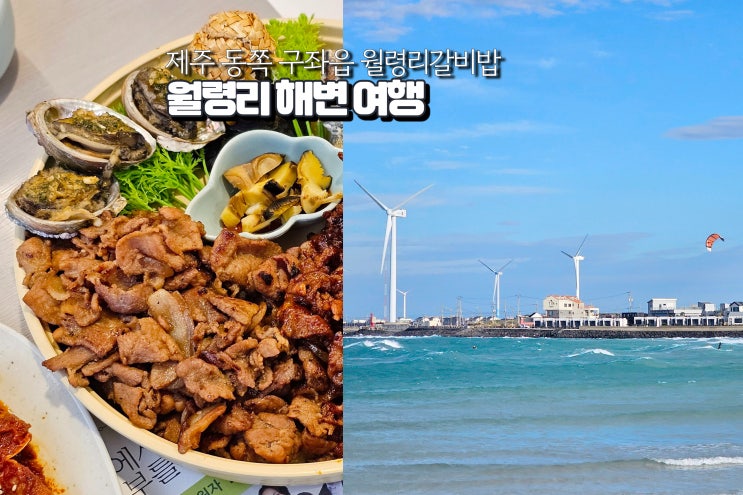  제주도 구좌 맛집 제주동부 월정리해수욕장 해변 여행