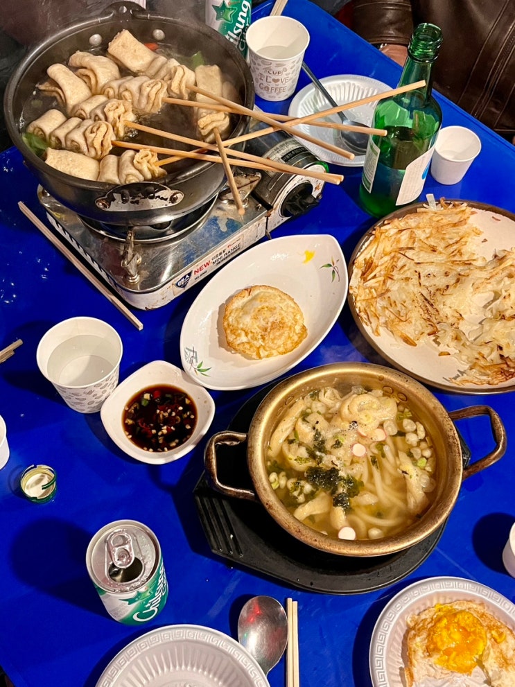  가산 포장마차 바이브 겨울 레트로 느낌 한가득