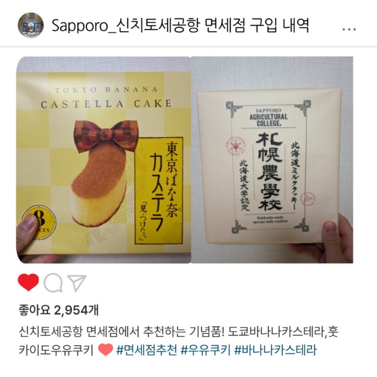  삿포로 ️신치세토 공항 면세점 ️쇼핑리스트 공개