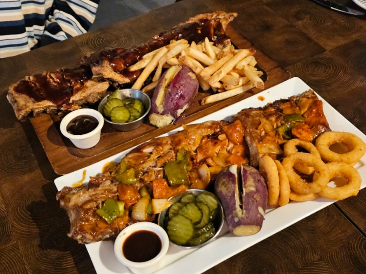  여수 연말모임 장소로 좋은 립앤테이블 바베큐 폭립 맛집