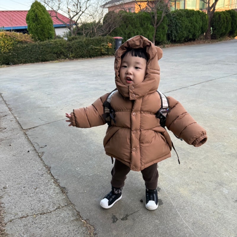 아프리콧스튜디오 2024 겨울 뉴 토곰 푸퍼 패딩 90 브라운 후기 및 사이즈팁(130 실버 취소 이슈....