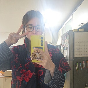 촌캉스조끼 촌캉스룩 옥이딸 꽃무늬 반팔 누빔 조끼 집순이 필수템