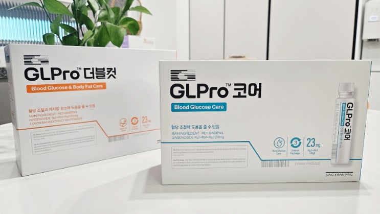  혈당 조절 부모님 건강식품 정관장 GLPro 코어 더블컷 혈당관리 복합식품