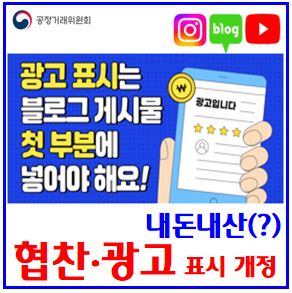  SNS후기 광고표시 심사지침 (ft. 내돈내산) : 블로그, 인스타그램, 카페, 유튜브, 추천보증, 상품후기작성, 경제적대가, 구매대금환급, 뒷광고, 협찬, 표시위치, 쇼츠, 릴스