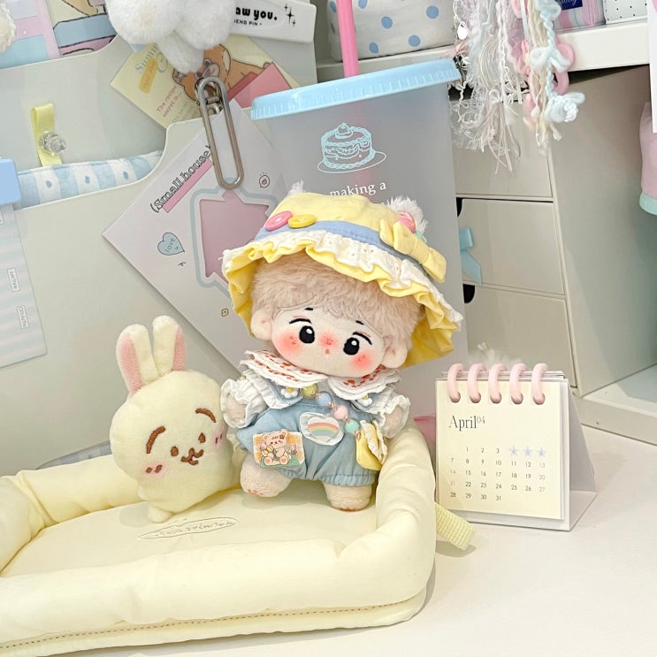  10cm 튤립 곰돌이 세트 인형옷 아이돌인형옷