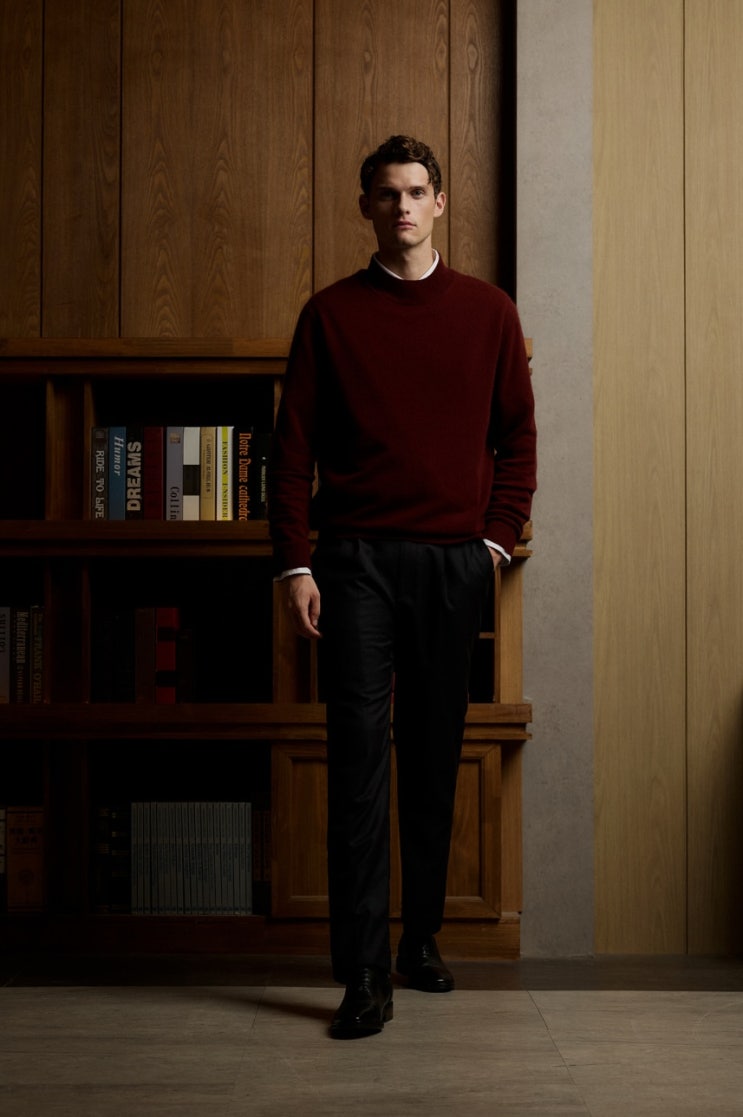 남자 셔츠 니트 코디 추천, 30대 40대 직장인 출근룩 <TNGT, THE KNITCOMPANY>