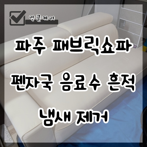  패브릭쇼파 청소 낙서 펜자국 음료수 냄새 제거