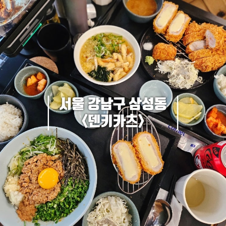  삼성역 점심 직장인이 줄서서 먹는 돈까스 덴키카츠