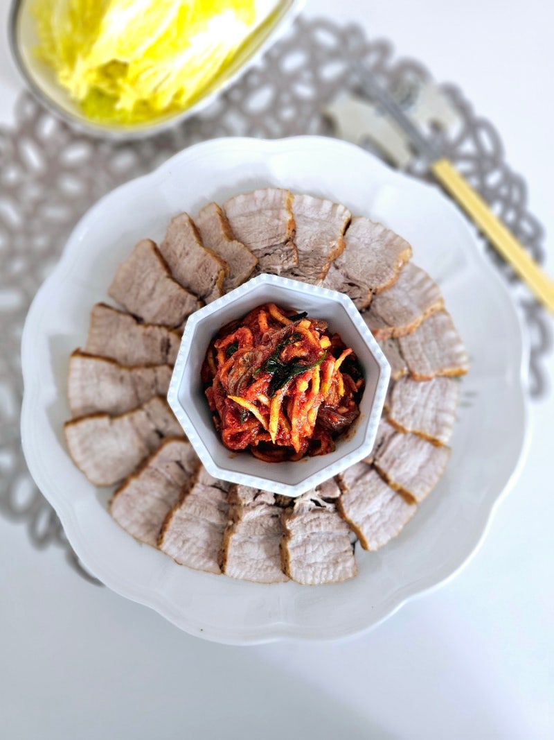 냉동 통삼겹살 된장 수육 맛있게 삶는법 돼지고기 수육삶는시간