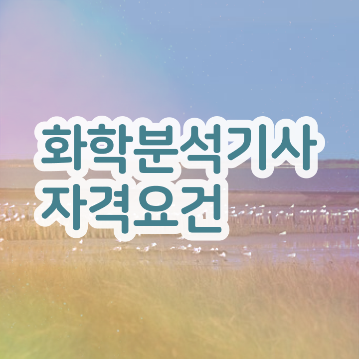  화학분석기사 필기 후기 , 화학분석기사 시험응시조건 학점은행제로 간단하게 준비한 전략