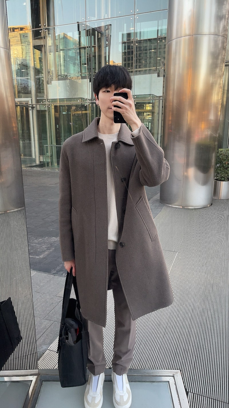 [데일리코디] 24/11/19 타임옴므 캐시미어 발마칸 코트 개시