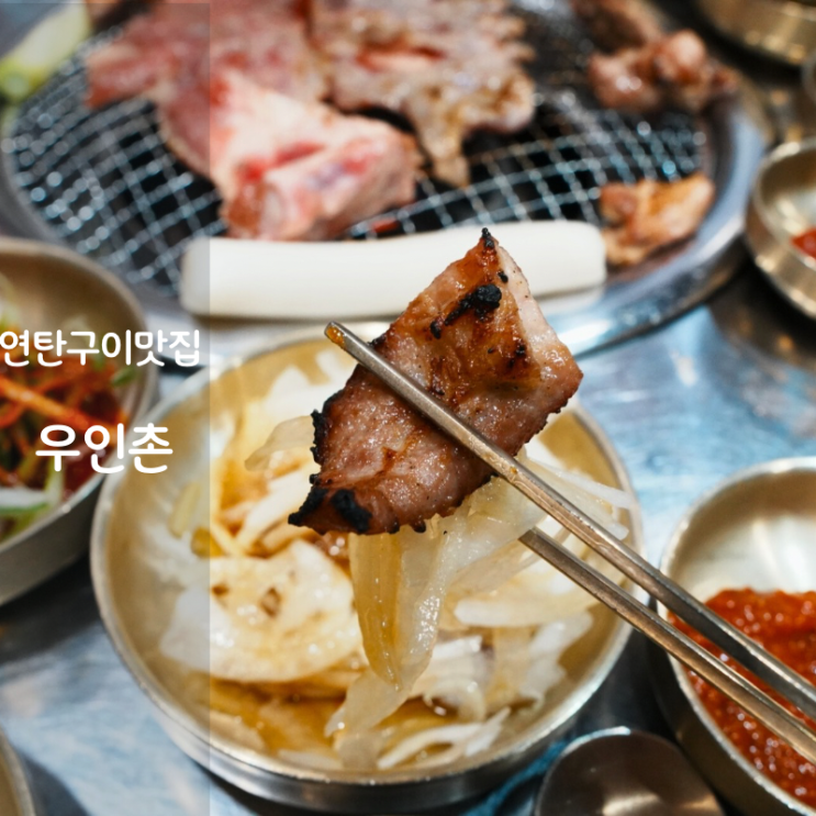  동탄호수공원 회식 양념 돼지갈비 연탄 구이 우인촌