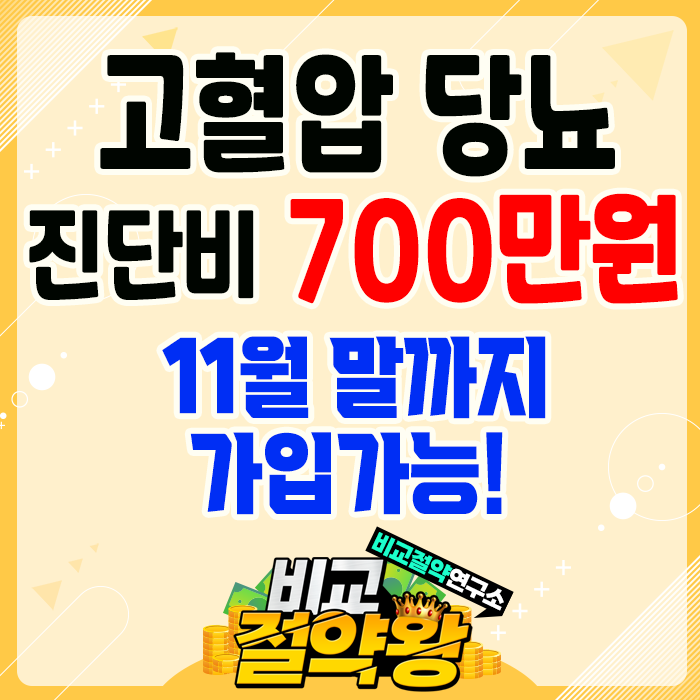  흥국생명 고혈압 당뇨 진단비 700만원 2만원대로 준비하자