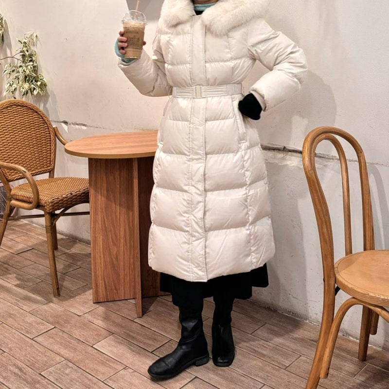 잇미샤 구스다운 롱패딩 화이트 리뷰