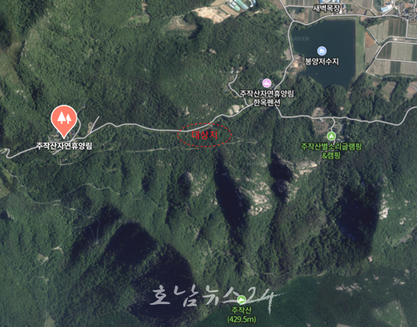  강진군 주작산 산림레포츠 조성사업 공모 선정..내년부터 설계 시작으로 2027년 완성 예정