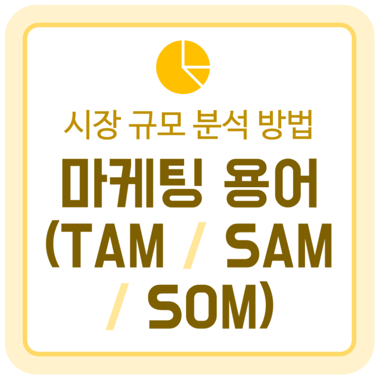 마케팅 용어, TAM-SAM-SOM 시장 규모 분석 방법 마케팅 용어, TAM-SAM-SOM 시장 규모 분석 방법