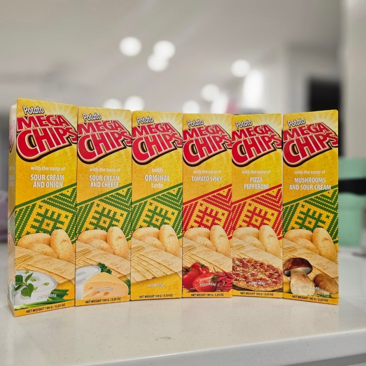  맥주안주 감자과자 메가칩스