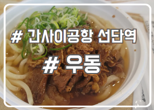  오사카 간사이공항 선단역 간단한 우동 맛집 무스비야 히노엔 미즈노네