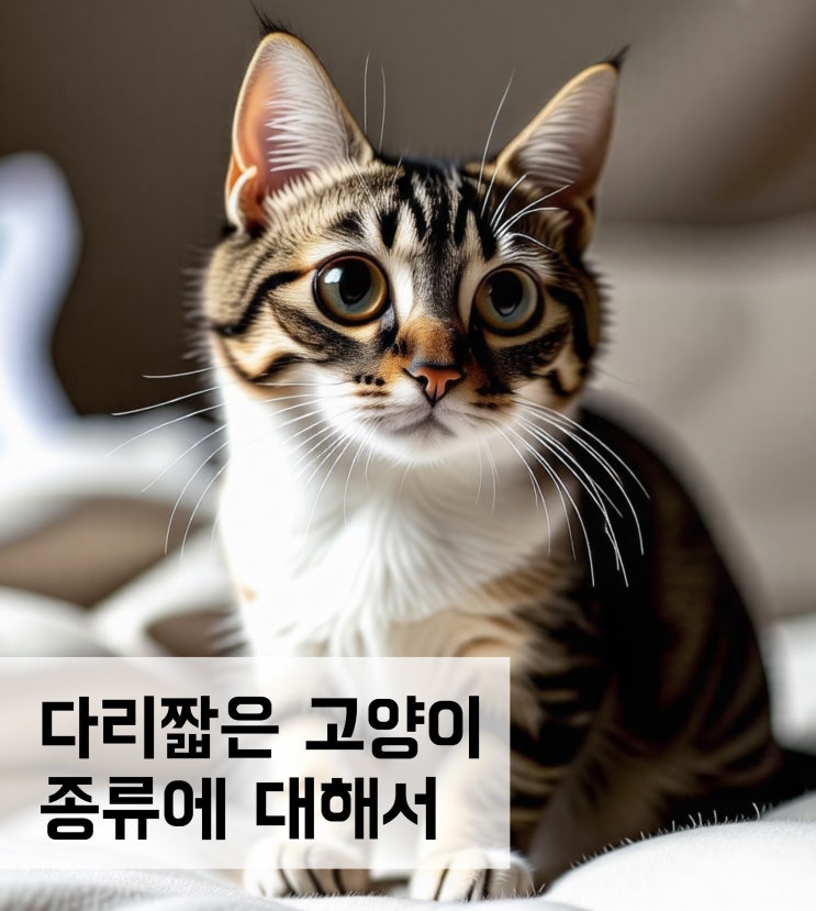  다리짧은 고양이 종류에 대해서