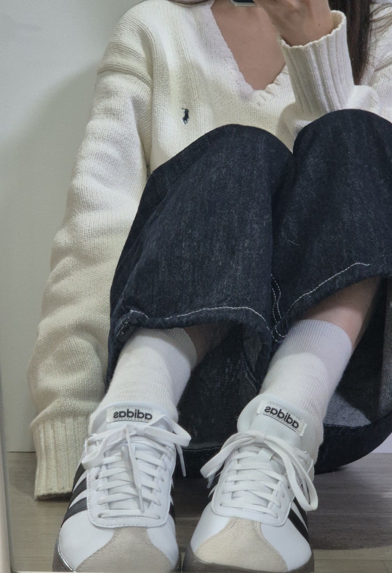 아디다스 VL 코트 베이스 화이트 VL COURT BASE ID3714 : 삼바·가젤 저렴이 버전 데일리 운동화 추....