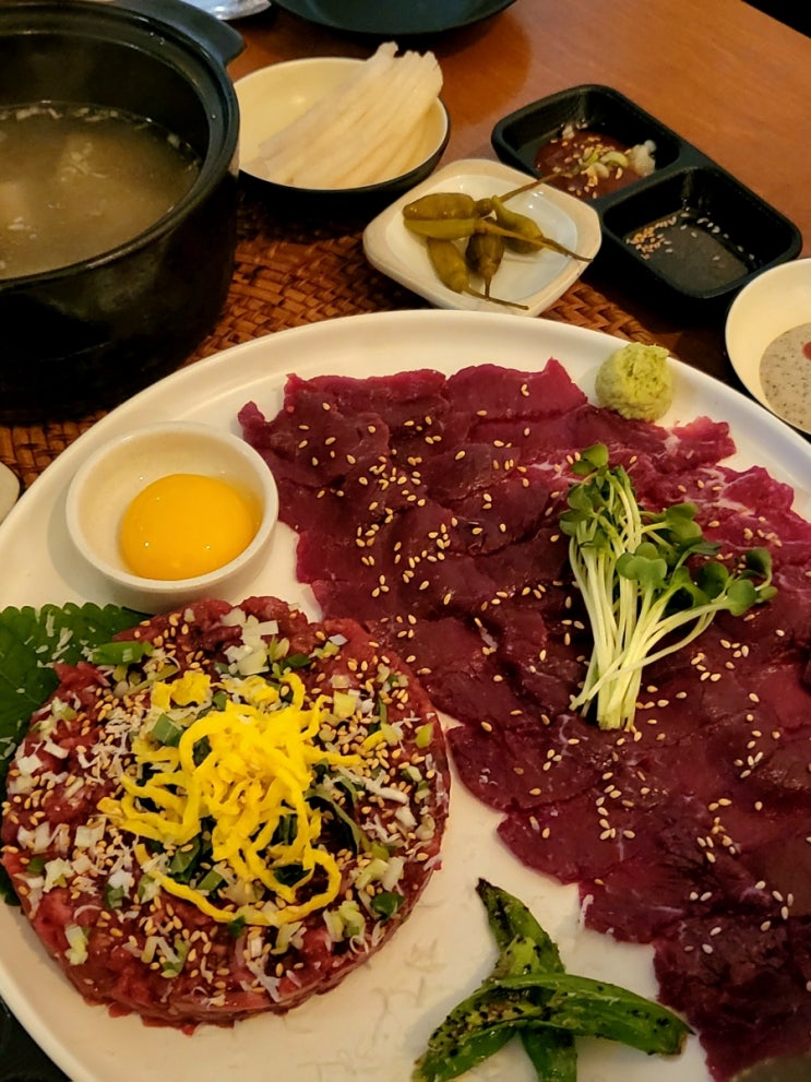  객리단길 술집 추천 전주 육사시미 육회 육전이 맛있는 육회달인 육달