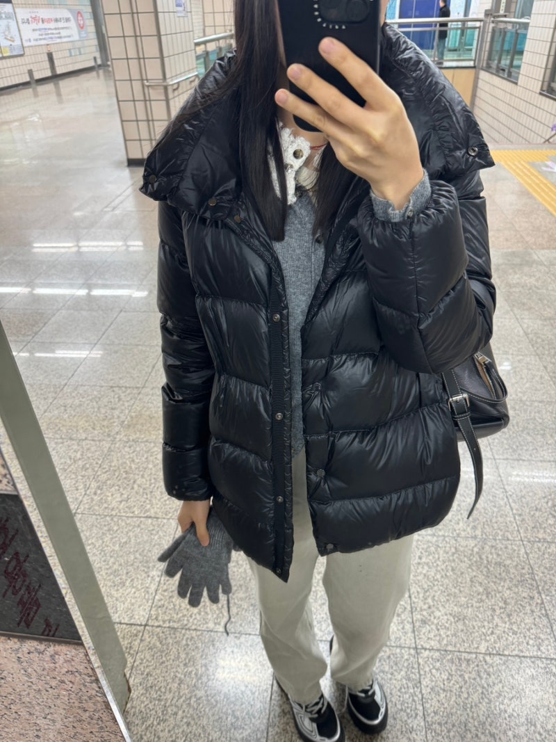 몽클레어 코체비스 패딩, 출근룩 직장인 데일리룩