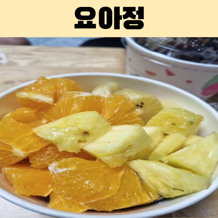  요아정 1인분 야무지게 먹는 꿀조합