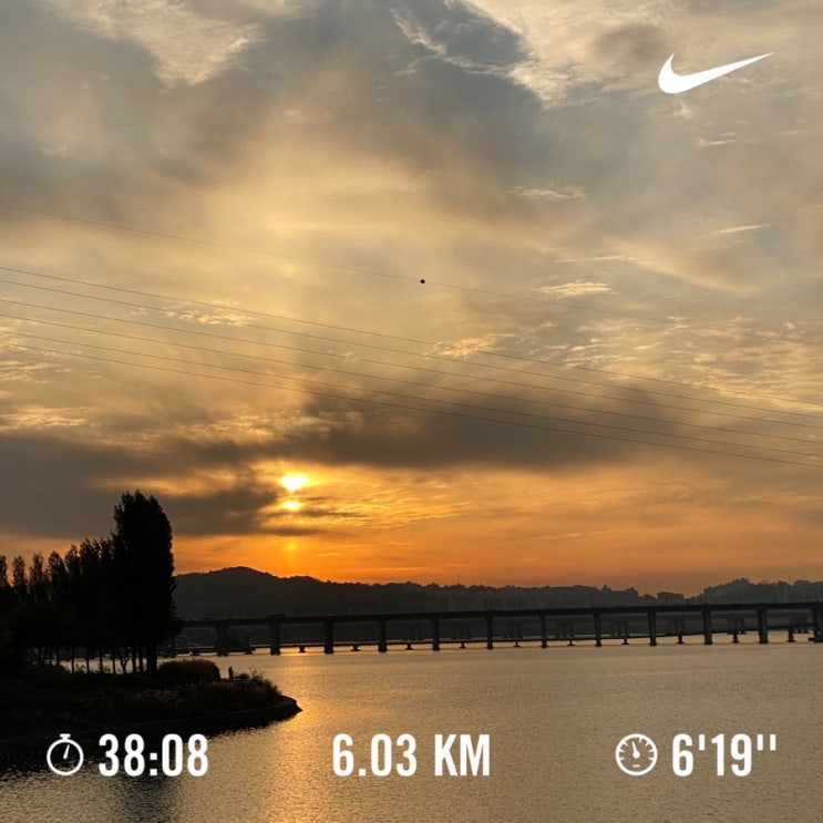  러닝로그_241119 오랜만에 한강 6km