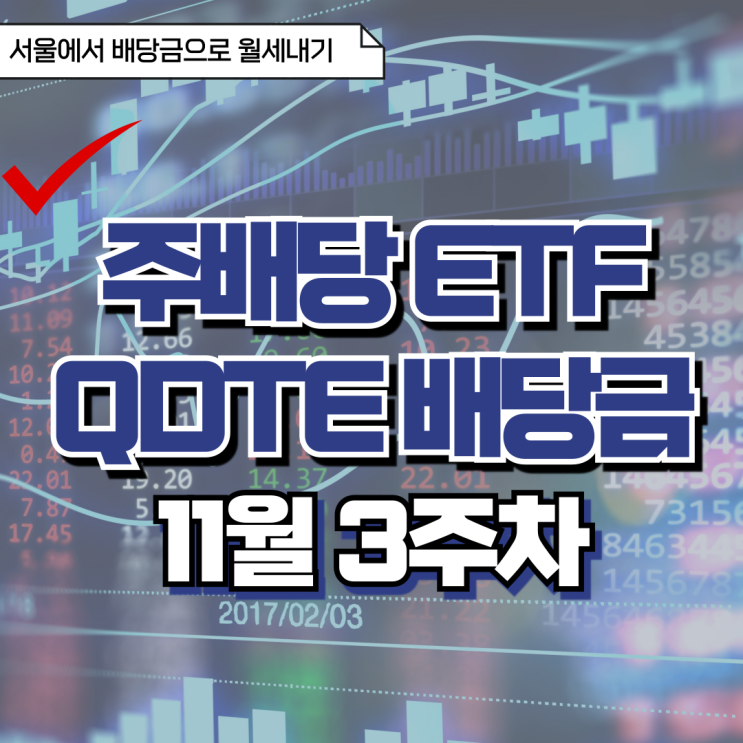  [주배당 기록] QDTE 주배당 ETF - 11월 3주차 배당금. 꾸준함이 답이다