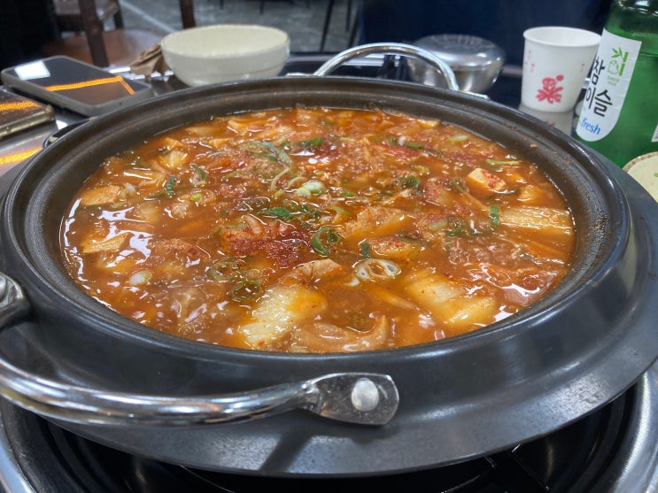  강릉 베이스캠프 글램핑 인근 김치찌개 맛집 사천고깃집
