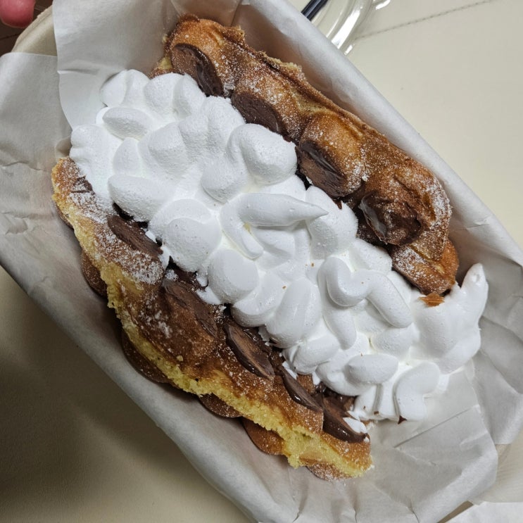  매달 시켜먹는 가유카페 장안점 찐 추천 맛집! 홍콩에그와플 크로플