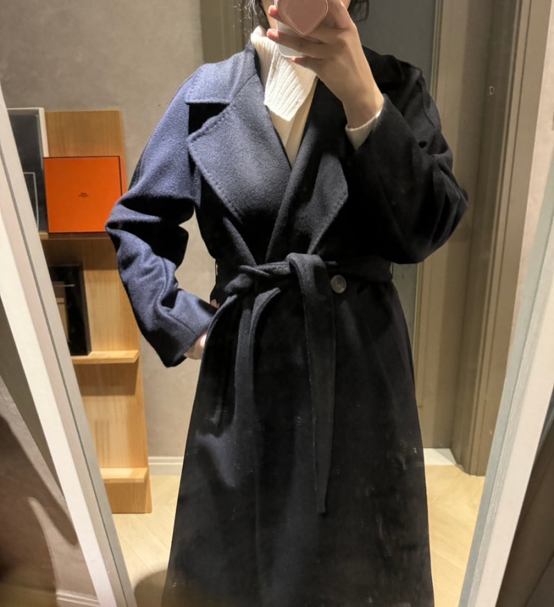 막스마라 레지나 코트 사이즈 it38 블랙