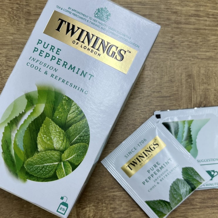 TWININGS 트와이닝의 퓨어 페퍼민트티 리뷰