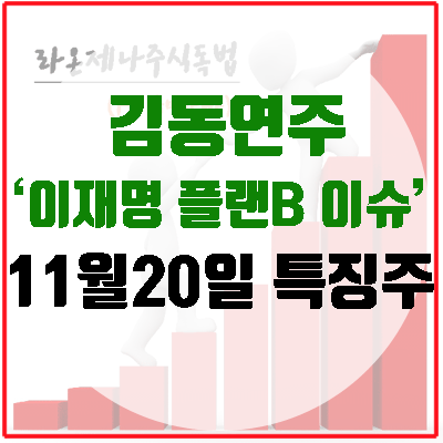 [특징주] <b>김동연</b> 관련주, <b>이재명</b> 대안 "플랜B"로 주목되며 상승