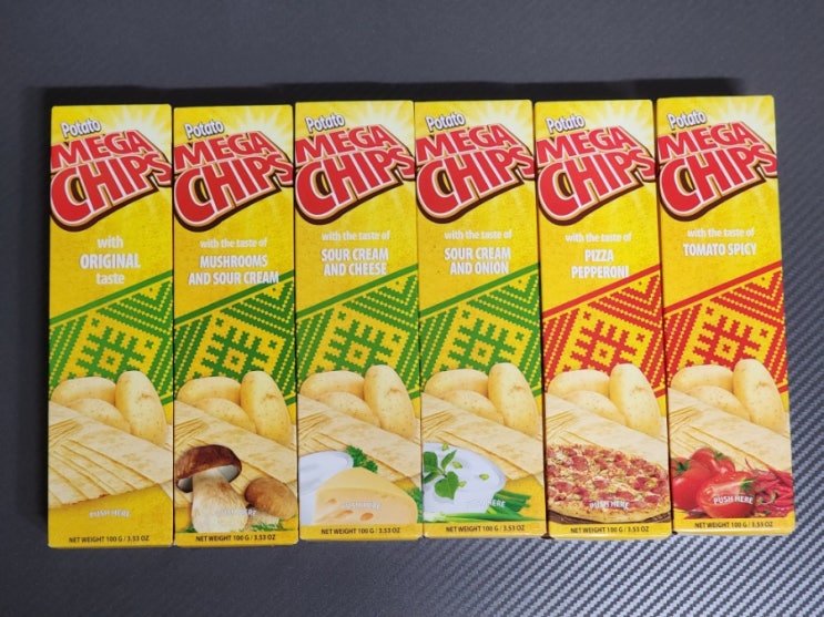  어린이간식 바삭한 식감 좋은 감자칩 메가칩스 하루를채우다