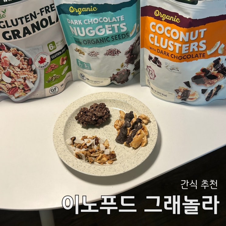 다이어트 간식 추천 이노푸드 키토 유기농 그래놀라 코코넛 초콜릿