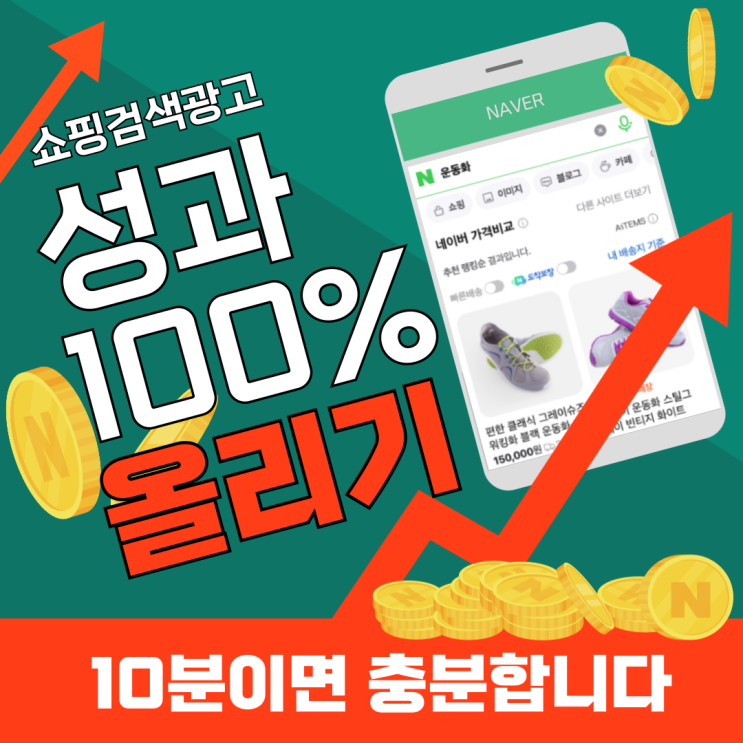  네이버 쇼핑검색광고 성과 확실히 높이는 법. 10분이면 충분합니다.