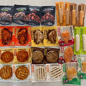 한끼통살 닭가슴살 13종 맛후기,한끼통살 소세지, 그릴드 내돈내산리뷰