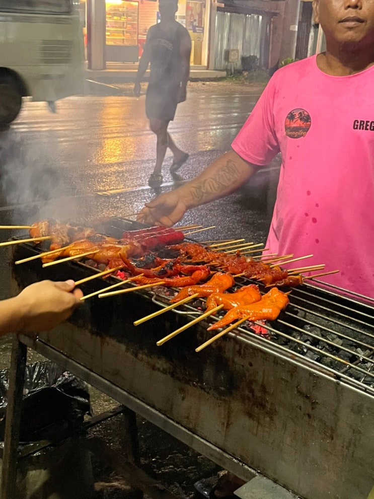  세부 막탄 블루워터마리바고 근처 맛집 딥질로그 세부 현지인 로컬 바베큐 꼬치 메뉴 추천