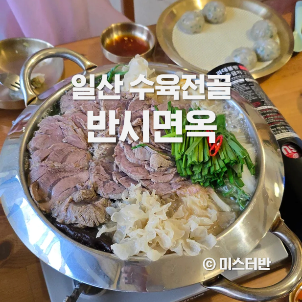  일산 칼국수 맛집 반시면옥 수육전골 솔직후기