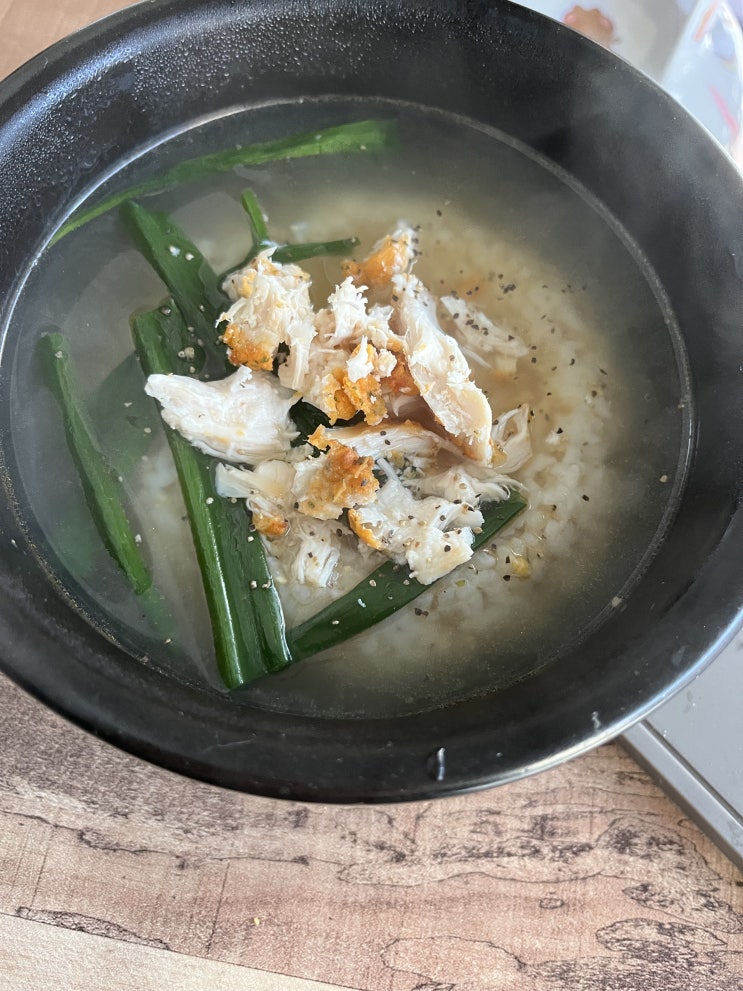  [야매요리] 치킨 한 마리로  세 끼 먹기(구운 치킨, 뼈 있는 치킨만 가능)