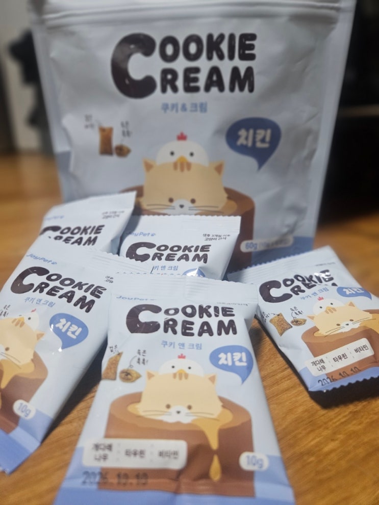  조이펫 쿠키앤 크림 고양이간식