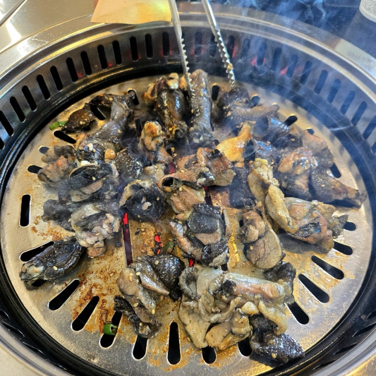  강원도 인제맛집 이색맛집 몸보신에 좋은 오골계숯불구이 산장가든