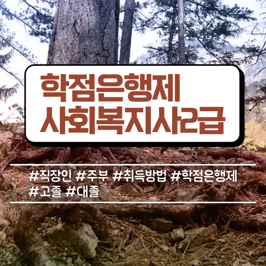  , 사회복지사2급 비전공자도 학은제 활용하여 쉽고 빠르게
