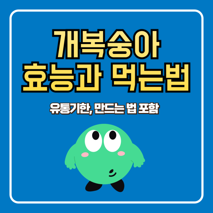  개복숭아 효소 효능, 먹는 법, 만드는 법, 보관법 및 유통기한