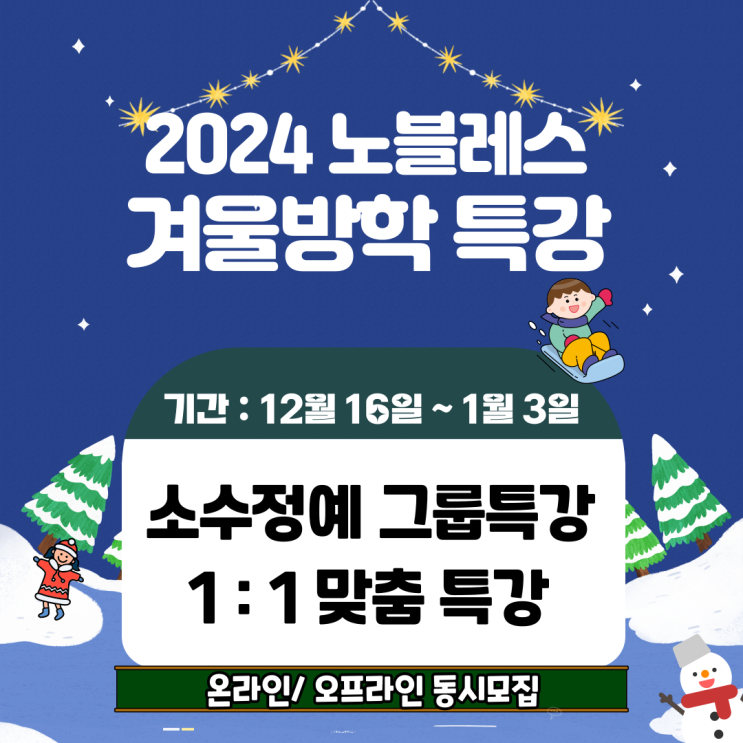  국제학교학원 정보 아카뷰 IB학원 방학특강 - 노블레스국제 어학원