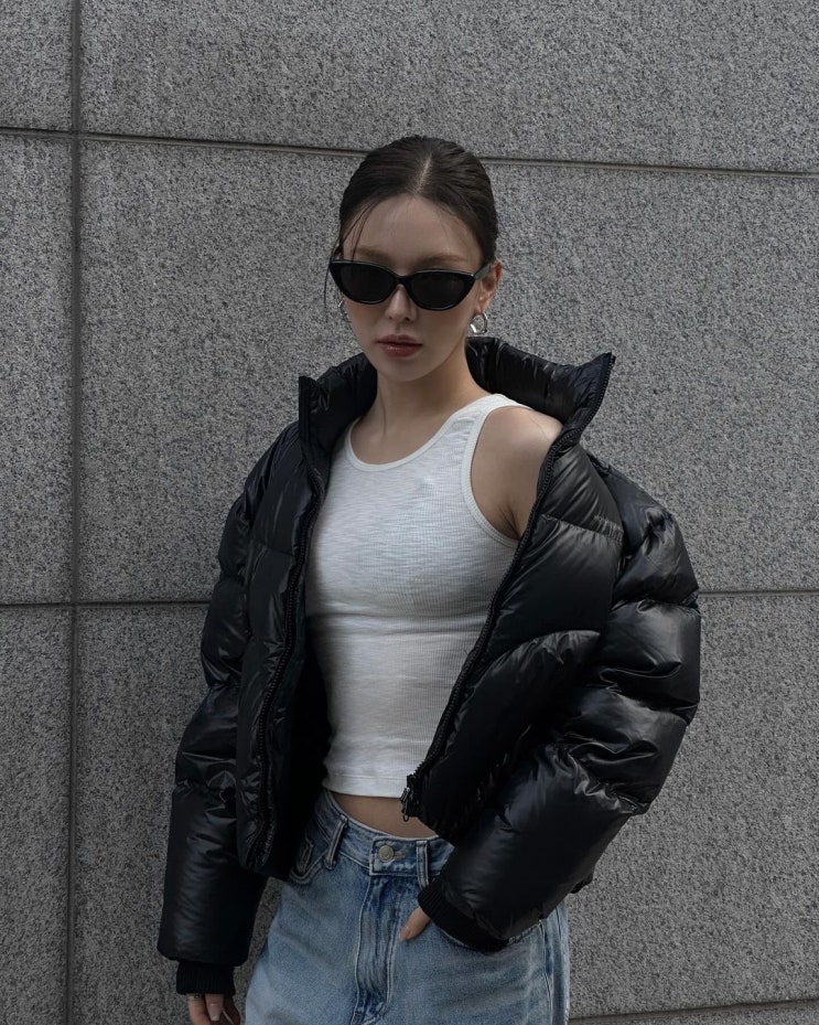  힙한 스트릿 패션 코디 레드벨벳 웬드 노매뉴얼 스카디 덕다운 겨울 패딩 추천!