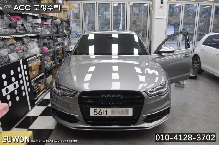  ACC와 Audi braking guard 사용불가 4G0 907 217 A 메인보드 A6차량 고장수리 - 수원테크(수입차 오디오 모듈 수리전문)