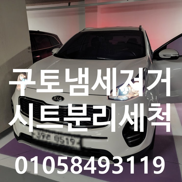  스포티지 시트 차량 구토 냄새 제거 가능한 업체